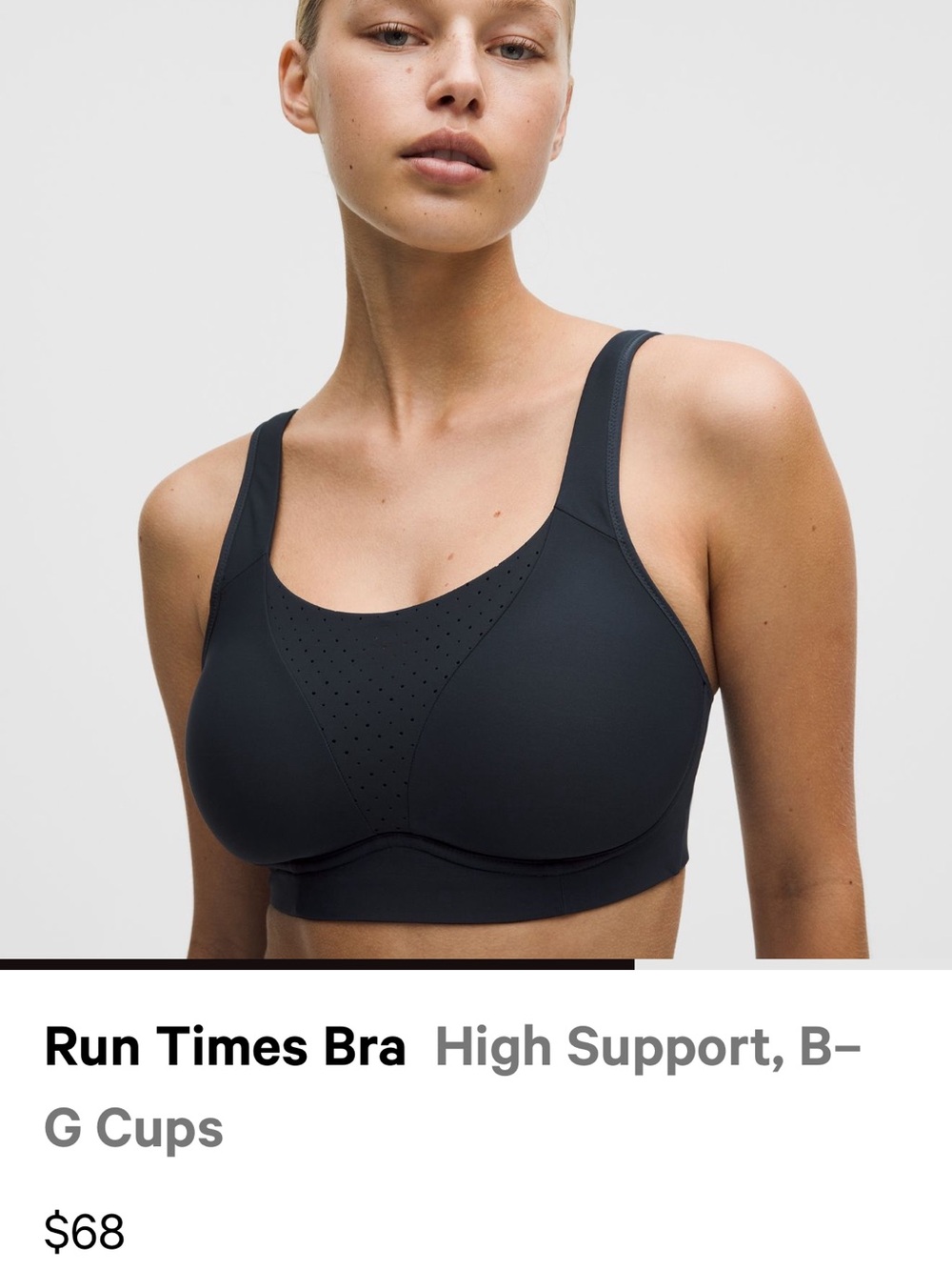 lululemon athletica Perforated Support Sports Bra - Royal Blue - Picture 9 of 11